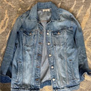 Madewell Oversized Blue Jean Jacket